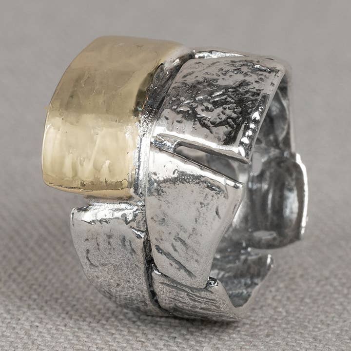 Ring sølv oxy + 9 karat krone for engroshandel hos Jéh Jewels