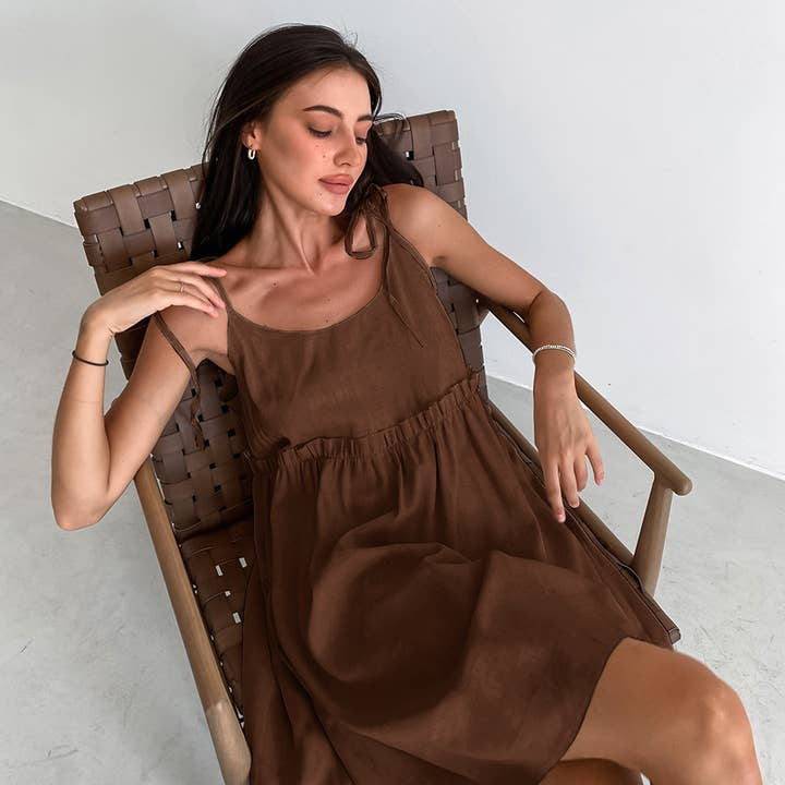 Hope & Sunshine - Wholesale Dress - Women's - Cotton Linen A-Line Sundress18