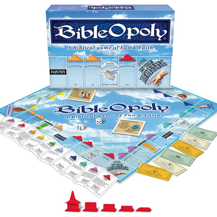 BIBLE-OPOLY for wholesale by Late for the Sky