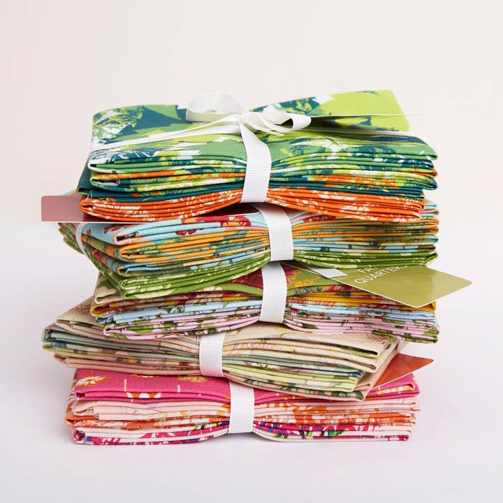 West Design Products - Wholesale Fabric - RHS Fat Quarter Fabric Bundle, Leaves, 45 x 56cm, Pack Of 4