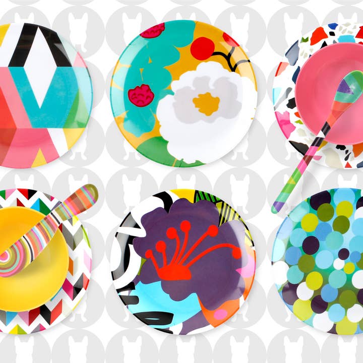 French Bull - Wholesale Appetizer Serveware - Assorted 6.5" Appetizer Plate - Set of 63