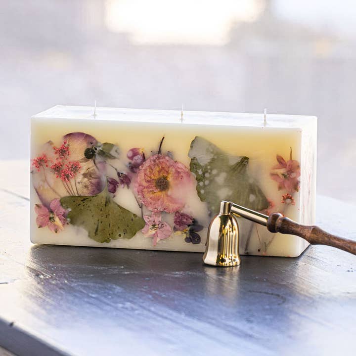 Brick Botanical Candle - Blushing Rosewood for wholesale by Rosy Rings