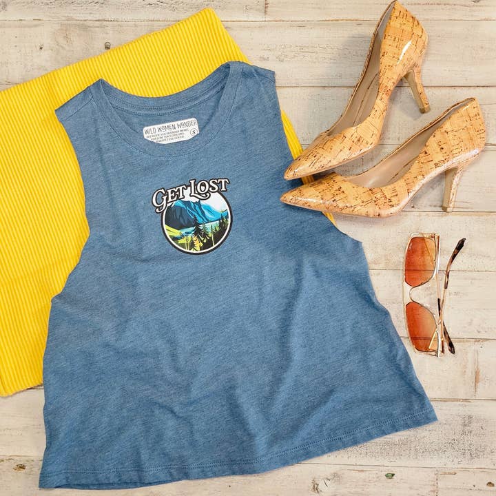 Cropped Get Lost Tank for wholesale by Wild Women Wander
