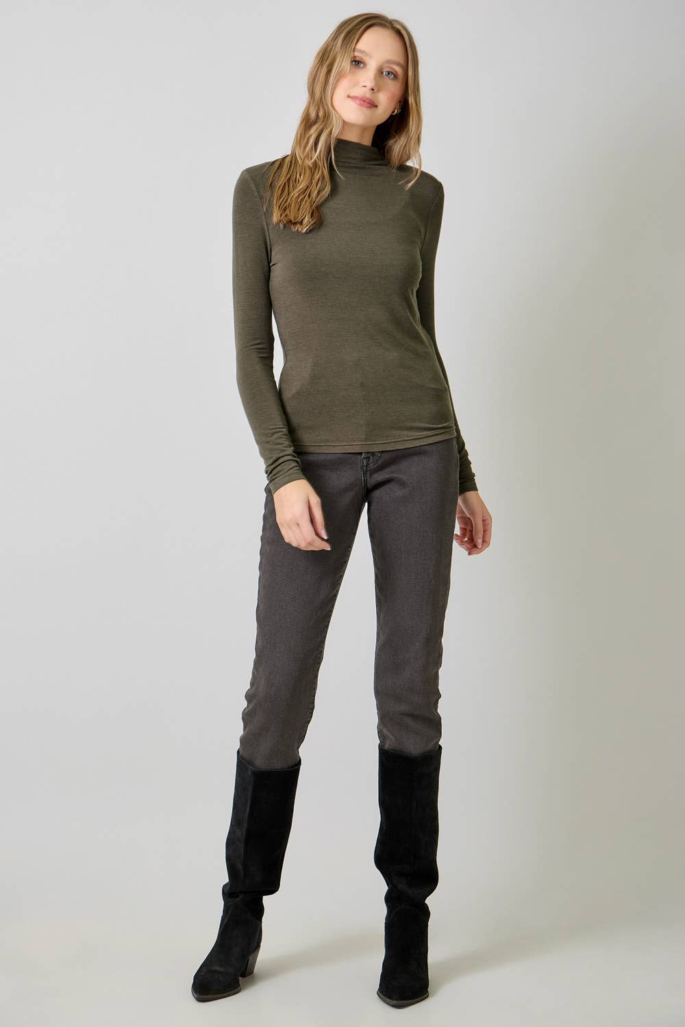 Mystree – wholesale Stickad topp - Dam – 61274 Nödvändig Mock Neck Topp19