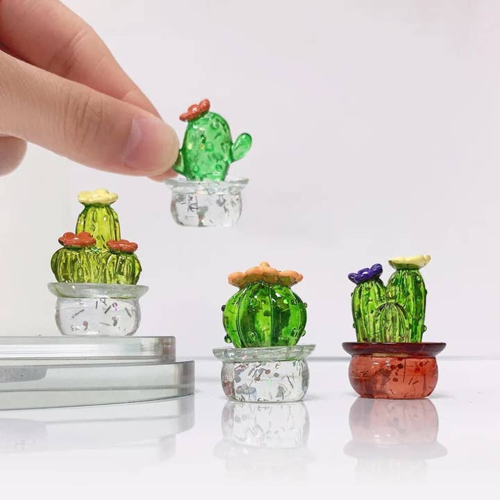 Moderny - Wholesale Decorative Figurine - Miniature Cactus Statue (4 pcs)2