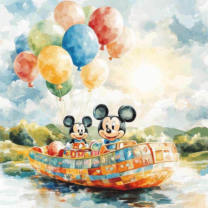 Artistry Rack - Wholesale DIY Craft Kit - Kids - Mickey Mouse Adventure Scene - Disney Inspired DIY Painting By Numbers Kit