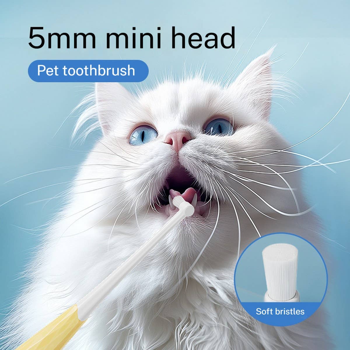 PAWPAWwholesale - Wholesale Pet Brush - Cat/Dog - Ultra-Soft Pet Toothbrush for Sensitive Gums_CWMM62157
