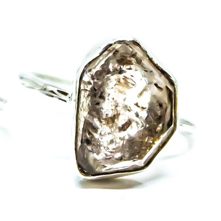 Quasar Gems USA – wholesale Solitairering – Ring i sterlingsilver med Herkimer-diamant3