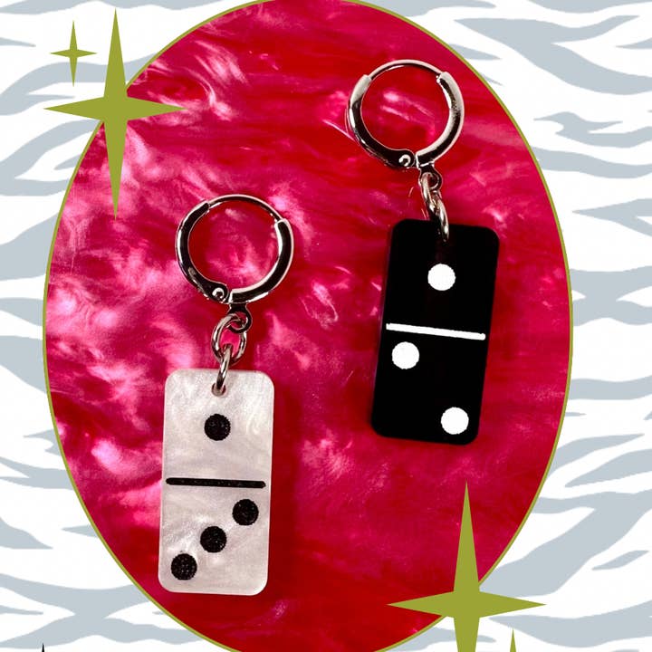 Mini Domino Earrings for wholesale by Foolish Fetish