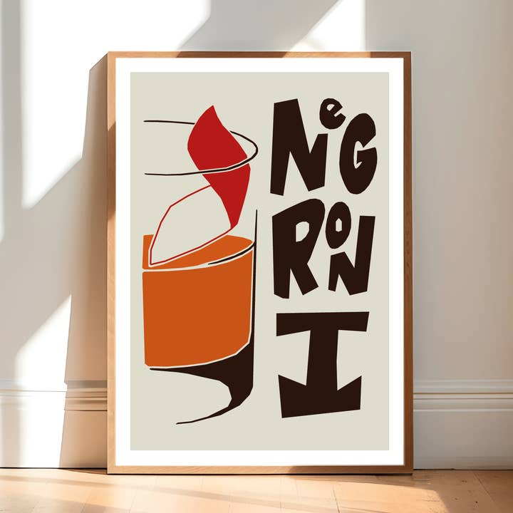 Negroni Print for wholesale by Blank Wall Alt