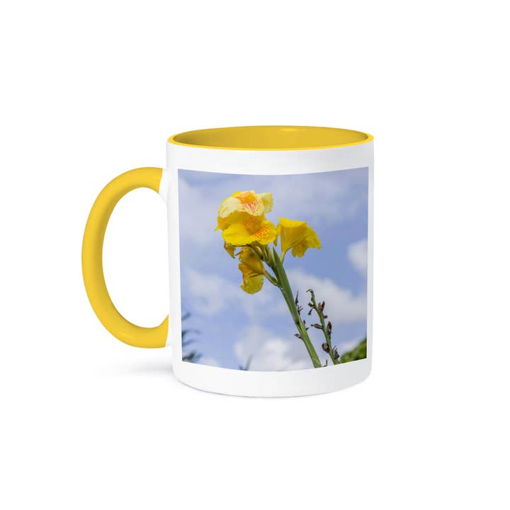 3dRose - Wholesale Coffee Mug - 3dRose, Tortuguero, Costa Rica. Gladiolus blooming against a blue sky., Mug