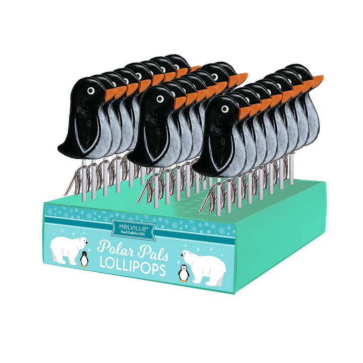 Melville Candy Company - Wholesale Lollipop - Frosted Penguin Lollipops