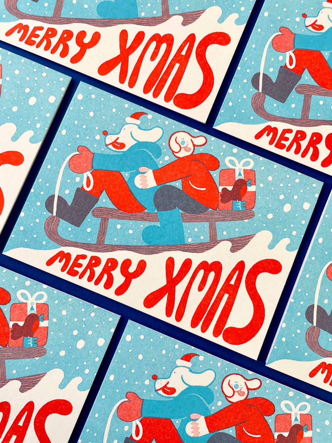 YUK FUN – wholesale Christmas card – YUK FUN Christmas Card - Merry Xmas Sledgers1