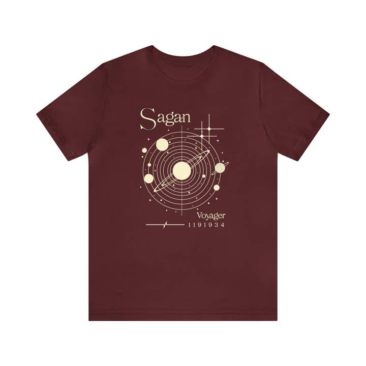 Science & Snark - Wholesale Screen Printed T-Shirt - Women's - Carl Sagan Voyager Shirt