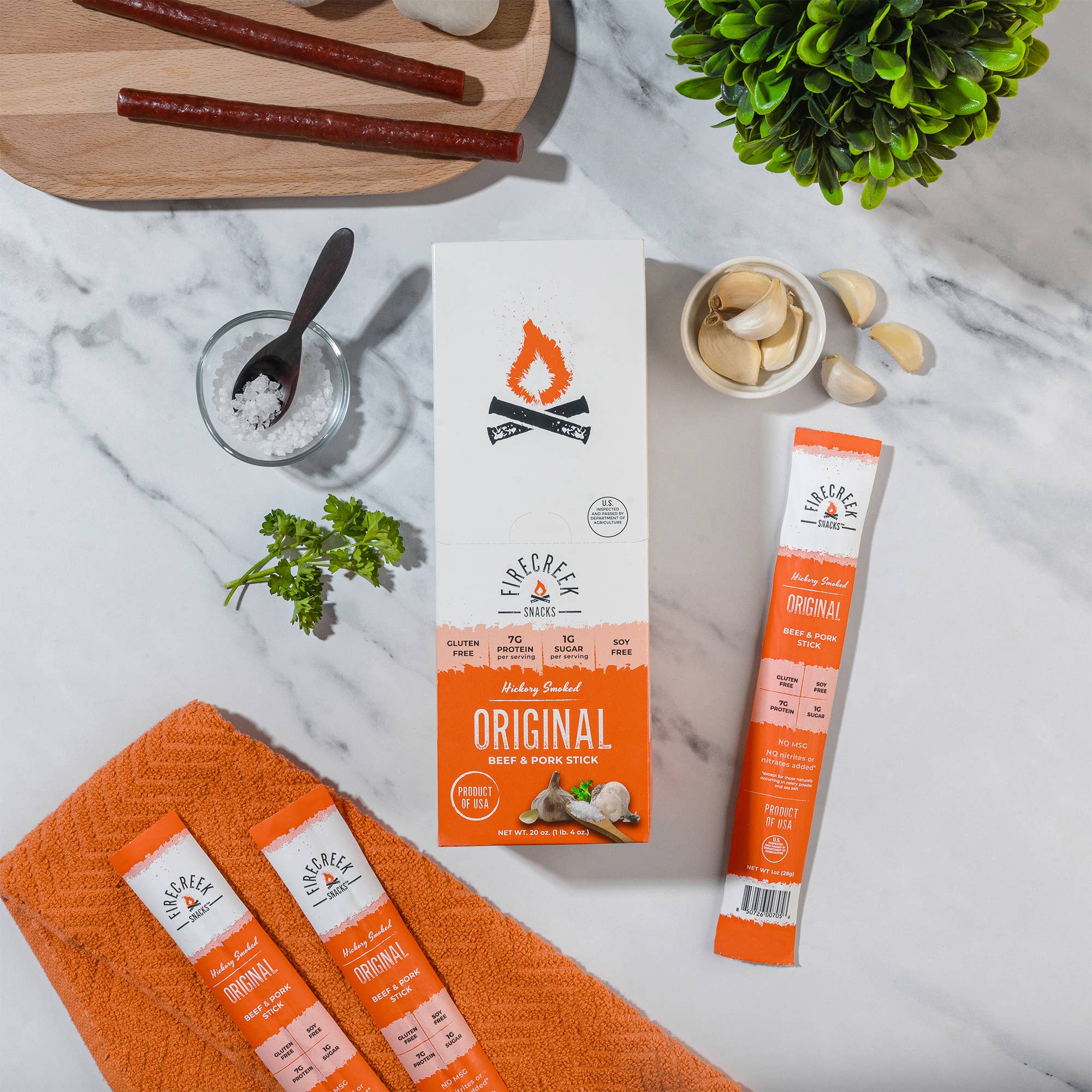 FireCreek Snacks - Wholesale Jerky - FireCreek Snacks Original Beef & Pork Meat Sticks – 20ct8