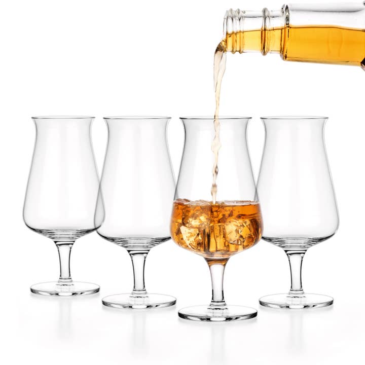 TEALYRA / LUXBE - Vente Verres à cocktail/alcool - Luxbe - Verres à whisky Bourbon Cristal Snifter, 8,5 oz1