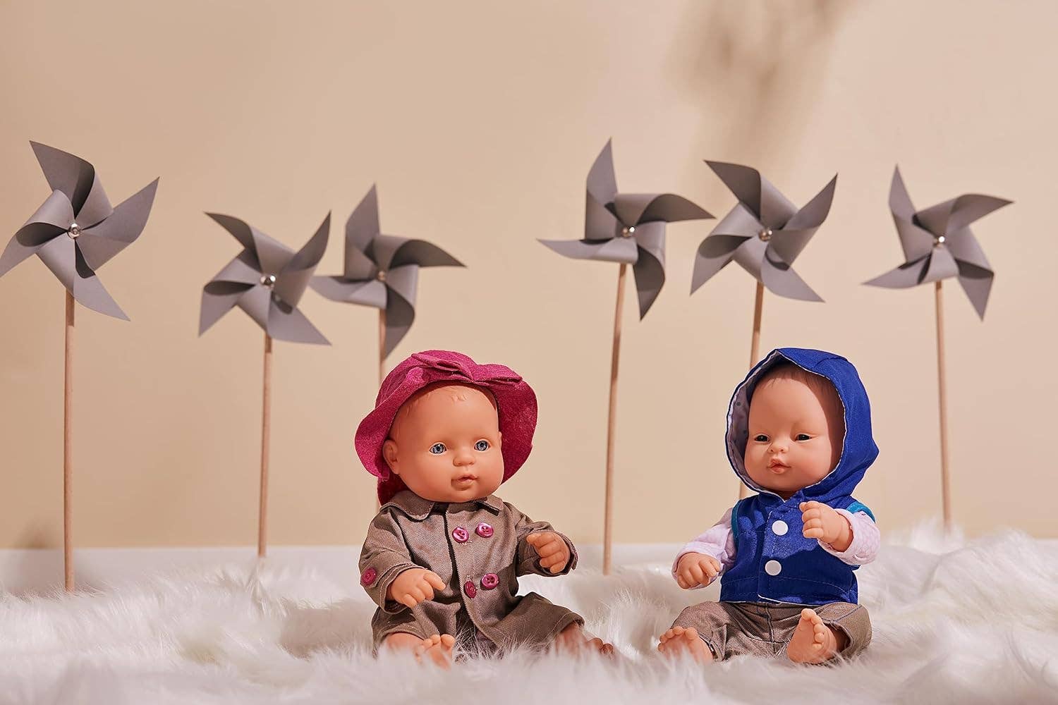 KsmToys – wholesale Doll – Kids – KsmToys Miniland 8.25″ 20cm Soft Body Caucasdian Baby Girl Doll with Organic Cotton Clothes BPA-Free Vinyl Anatomically Correct Fully Articulated and Posable3