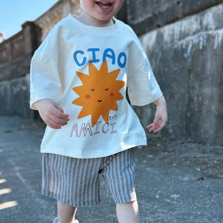 Oversized Children's Graphic T-shirt | Ciao Amici for wholesale by SimplyExtraJordanary