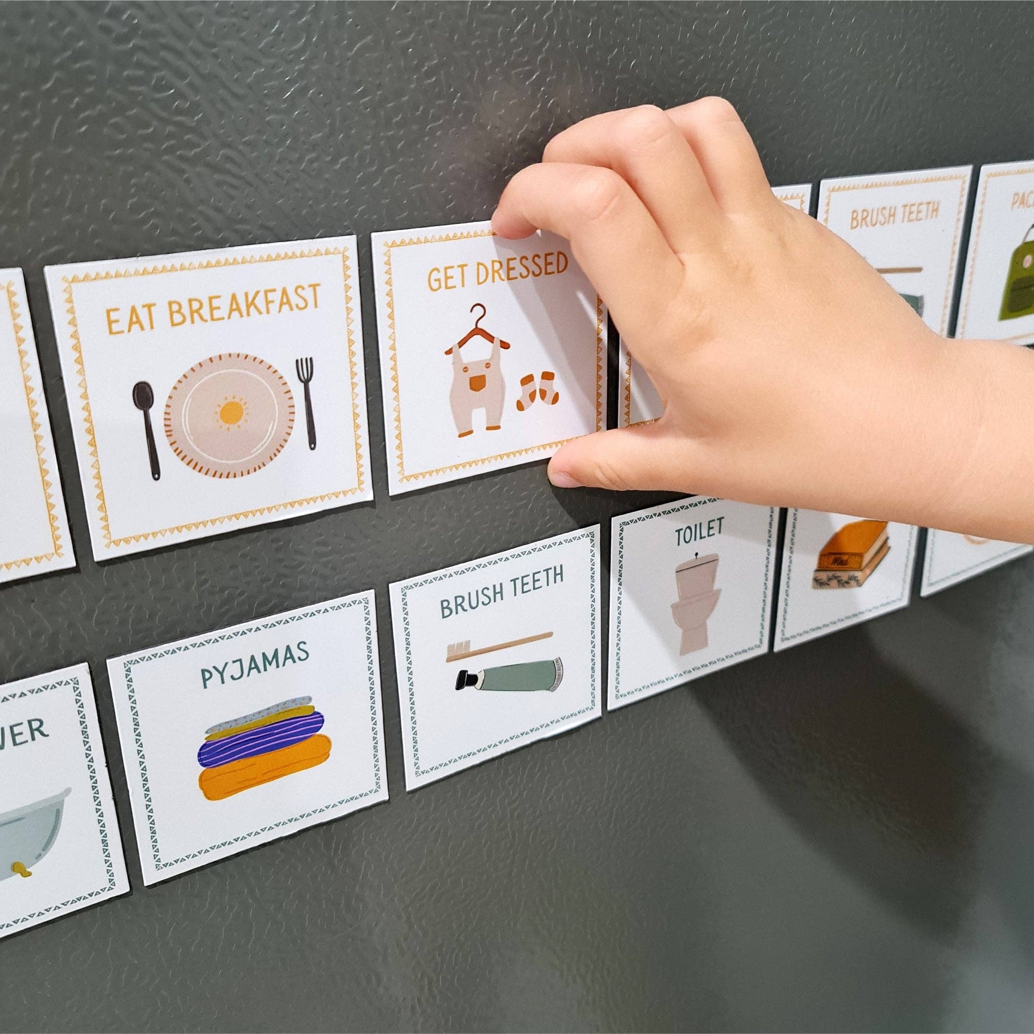 The Creative Sprout – wholesale Learning cards – Child & baby – Magnetic Routine Cards – Visual Schedule for Kids1