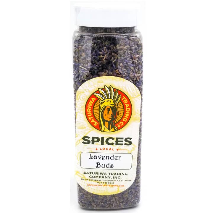 Saturiwa Trading Company - Wholesale Dried Spice - Lavender Buds 4 oz Shaker