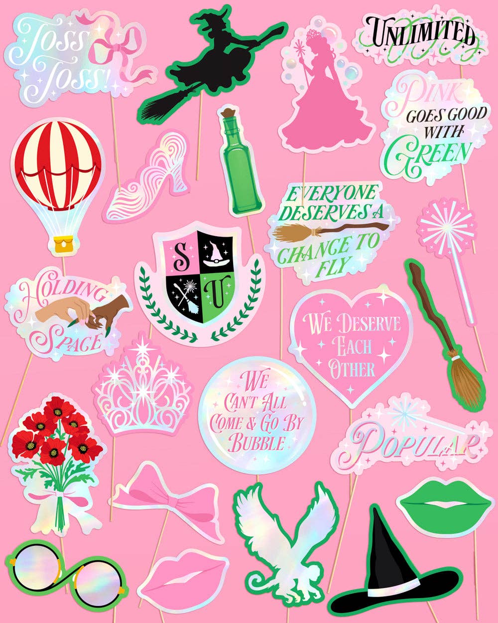 Petit Fetti - Wholesale Party Sign/Banner - Holding Space Props - 24 pc. photo booth set0