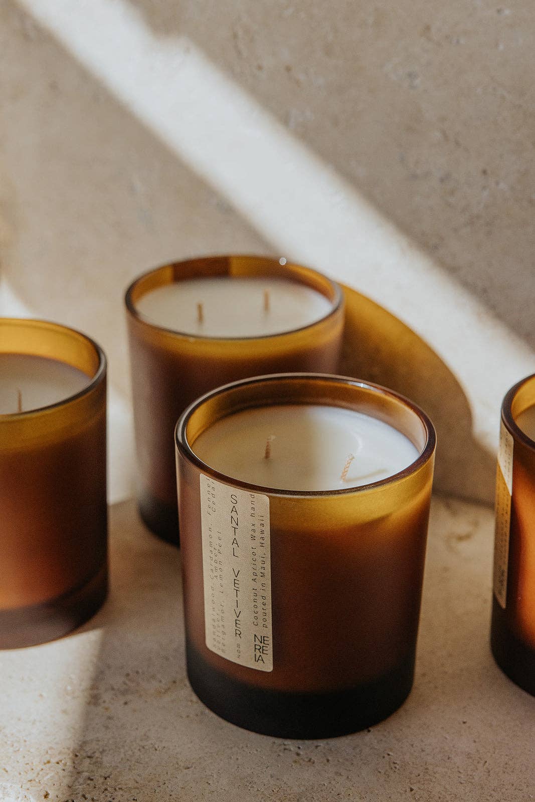 NEREIA - Wholesale Jar/Filled Candle - Santal Vetiver Signature Candle1