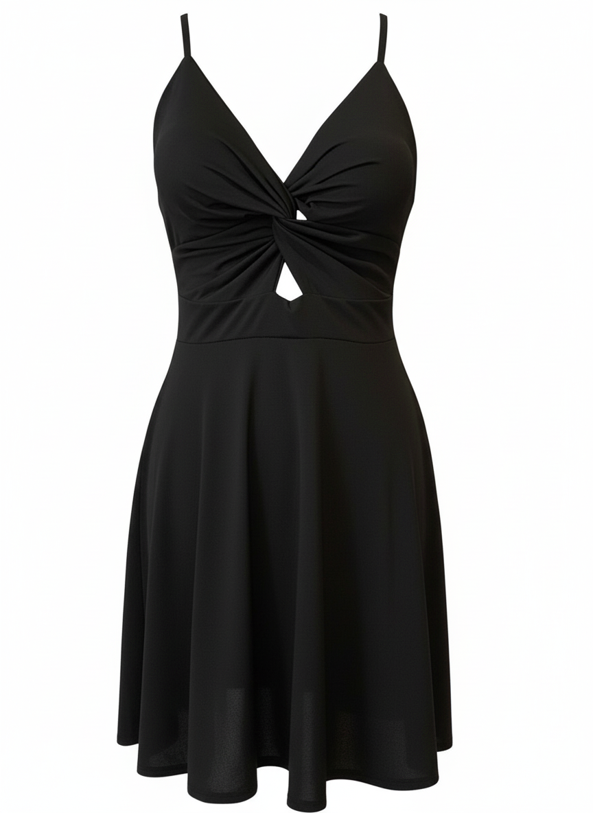 NOIR ROBE COURTE NOIRE 3139 en vente sur Faire2