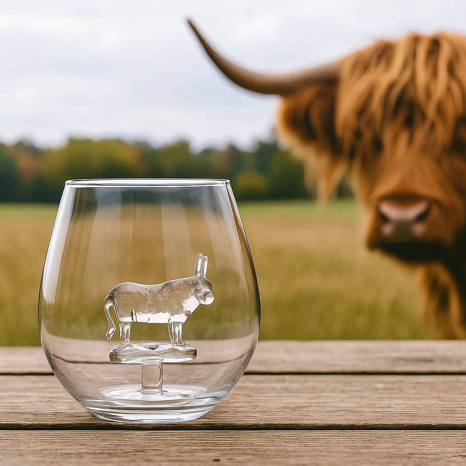 Wholesale Gifts Tomorrow – Engroshandel Cocktail-/likørglas – Højlandskvæg i et stilfrit glasbæger (600 ml) Bar Bespoke1