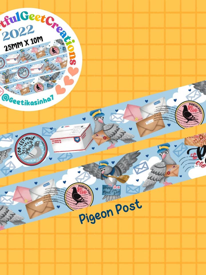 Nastro Washi Pigeon Post per la vendita all'ingrosso da parte di Artful Geet Creations