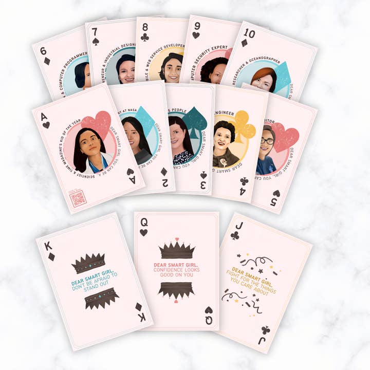 Cartes à jouer STEMspiration pour femmes pour la vente par Dear Smart Girl