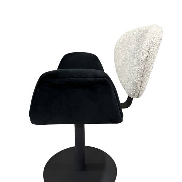 Statements by J - Wholesale Chair - Tulip Swivel Chair - Black and white