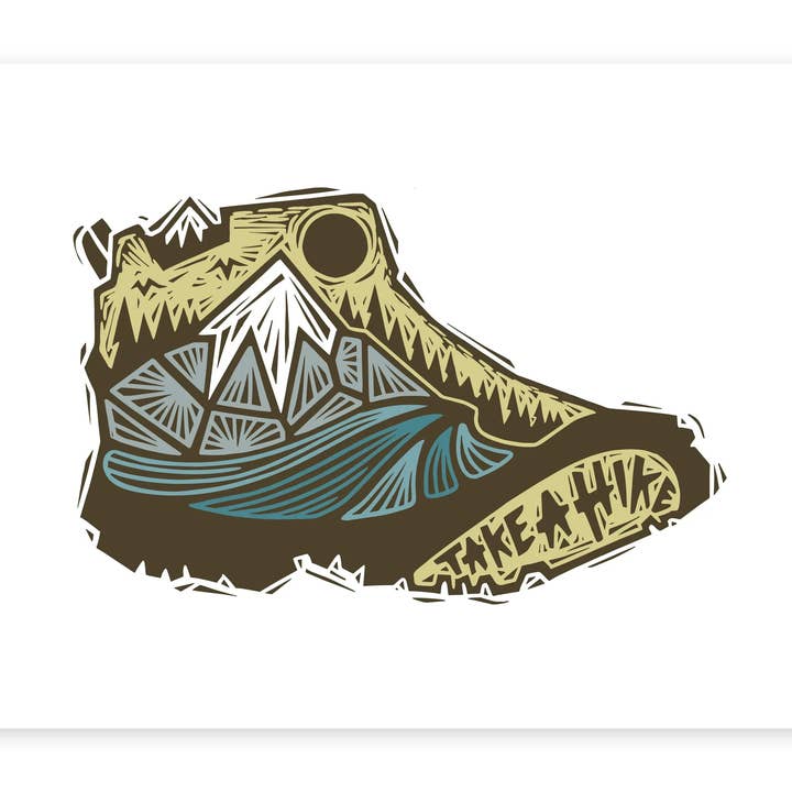 Machen Sie eine Wanderung Farbdruck für den Großhandel von Woosah Outfitters