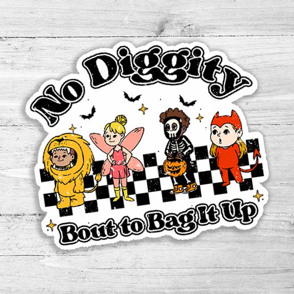 Trendy Transfers - Wholesale Sticker - No Diggity Die Cut Sticker0
