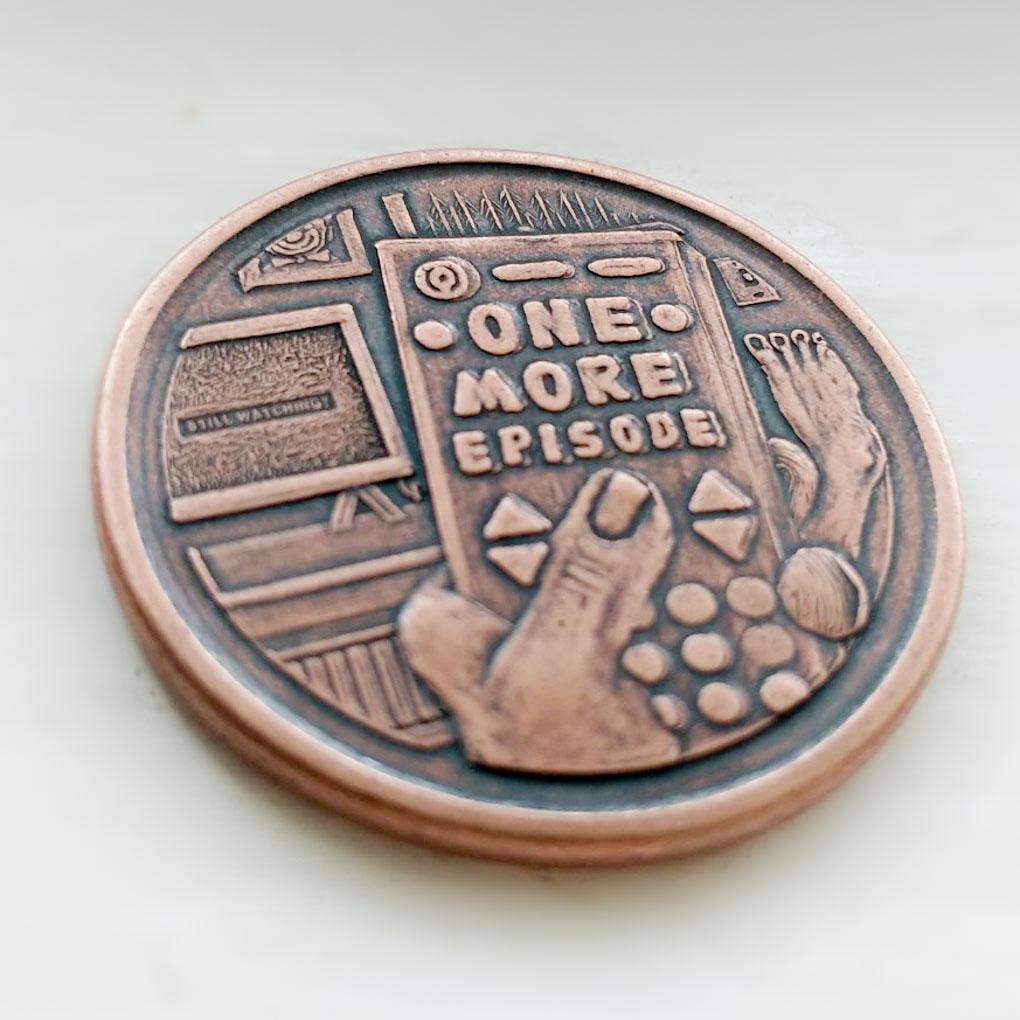 Shire Post Mint - Wholesale Keepsake Coin/Token - One More Episode / Go to Bed Decision Maker Coin5
