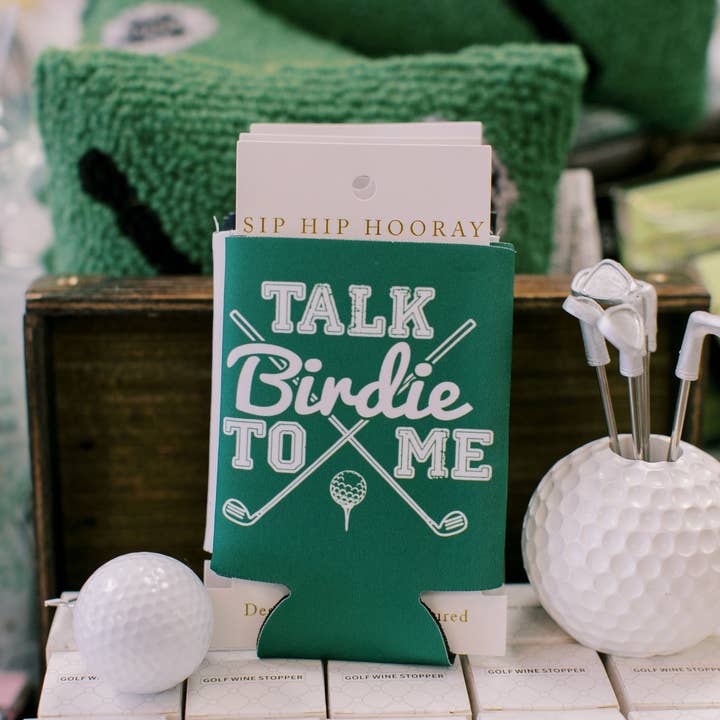 Sip Hip Hooray - Wholesale Drink Huggers & Koozies - Talk Birdie To Me Golf Masters Can Cooler- Masters0