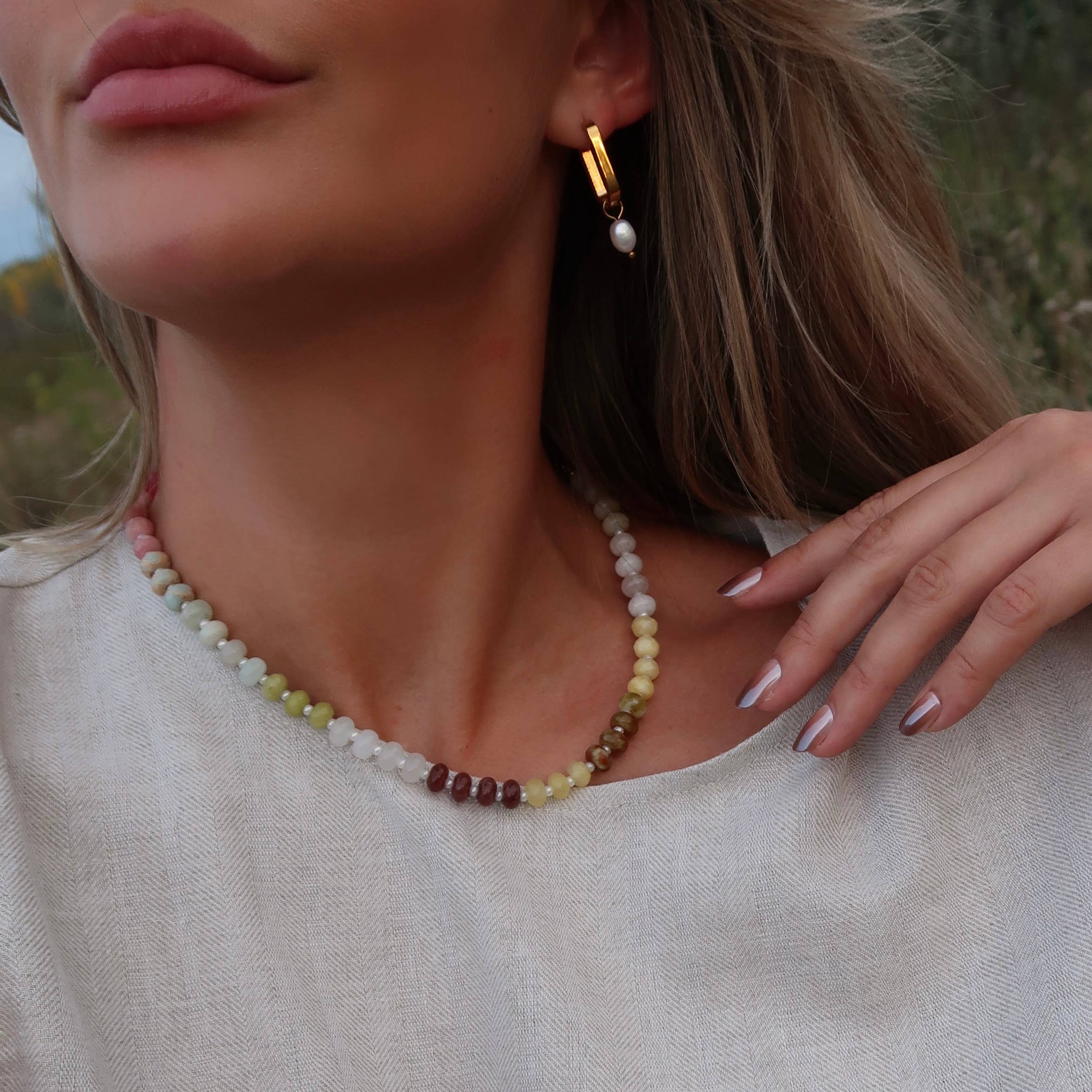 Namaste Jewelry – wholesale Beaded/pearl necklace – Dania Necklace6