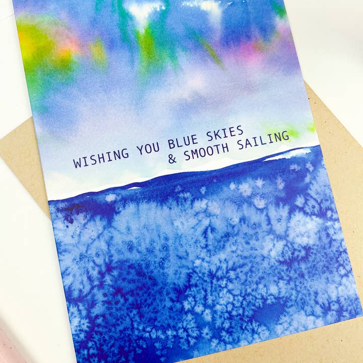 Céus Azuis e Navegação Tranquila Cartão por atacado de Aaryn West