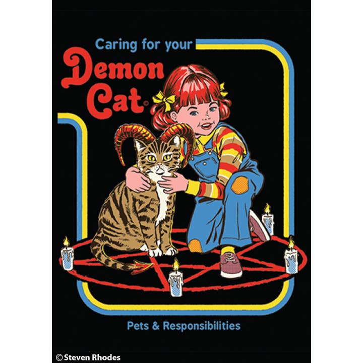 Ephemera - Wholesale Magnet - Magnet-Caring for your demon cat
