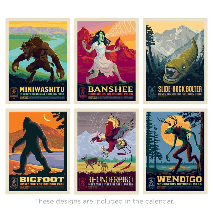 Anderson Design Group – wholesale Kalender – Väggkalender 2025: Nationalparkens legender4