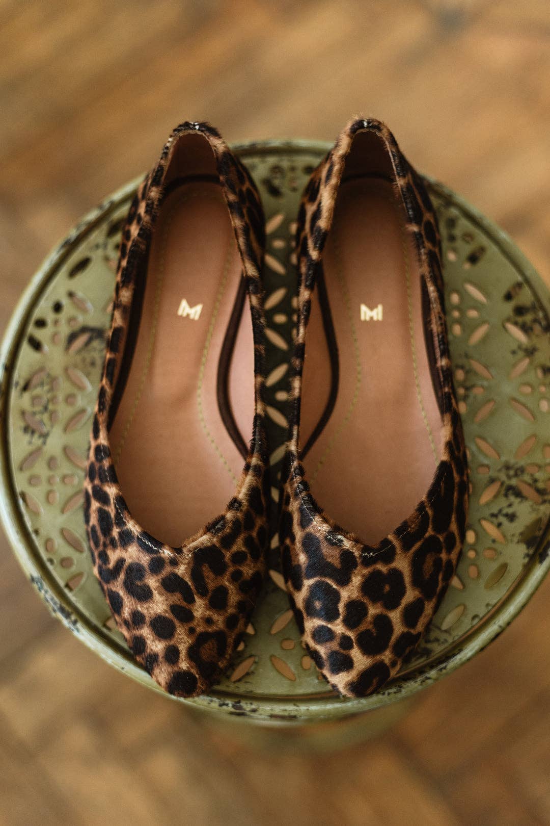 MIUMMASH DAMIAN TOMZIK - Wholesale Flats - Women's - Leather classic ballerinas - Audrey - Leopard 34-424