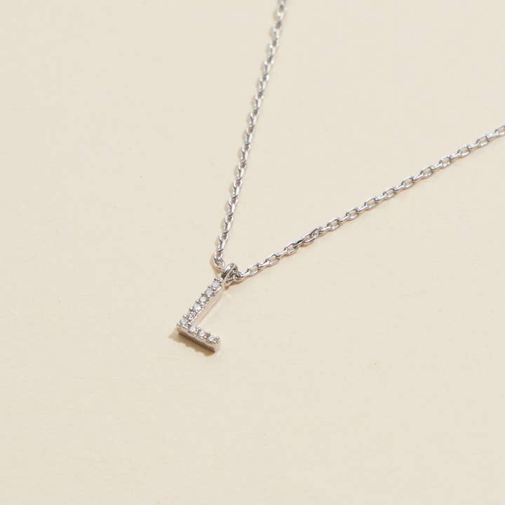 Lilla Haven - Wholesale Pendant/Charm Necklace - 12 Pack of Cubic Zirconia Initial Gold Dipped Necklaces23