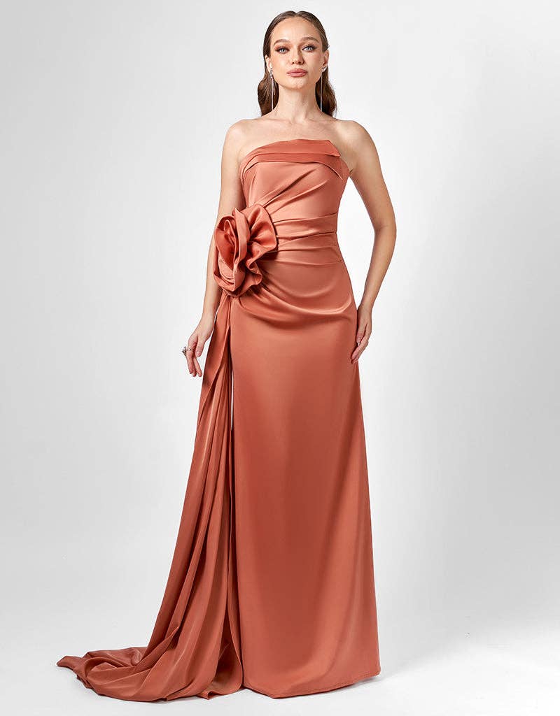 AMELIA STRAPLESS ROSE GOWN B78D22L for wholesale on Faire0