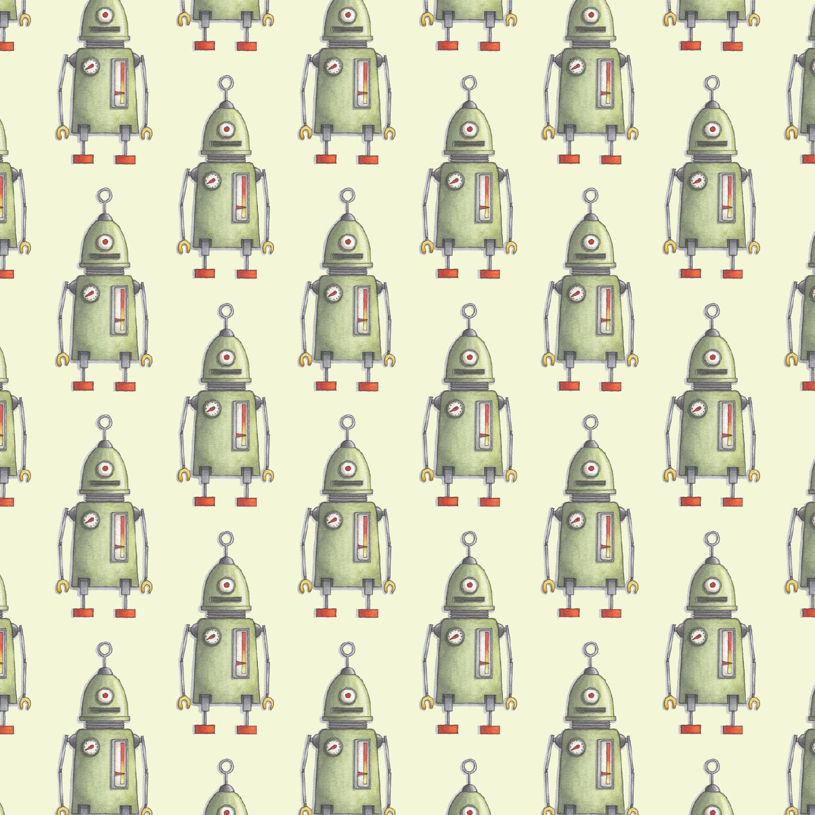 Yeesan Loh - Wholesale Flat Wrap - Gift Wrap / Robots0