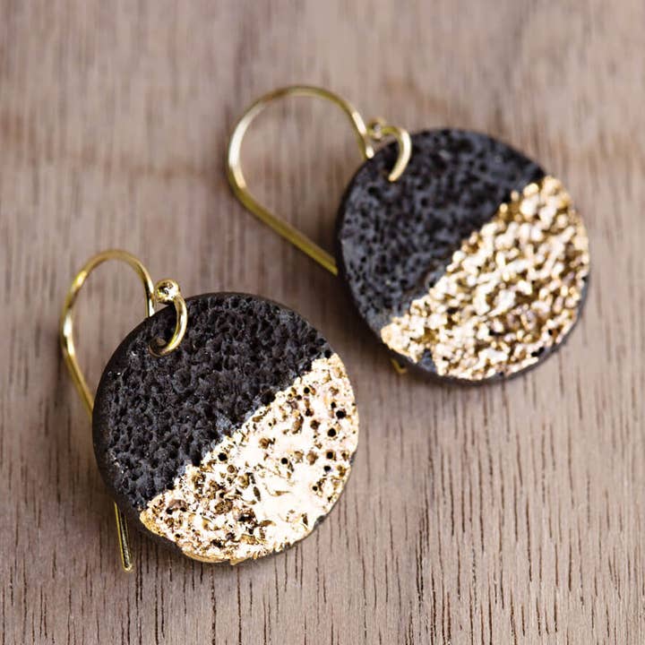 Lava Drop Circle (55-VDC) for wholesale by Almeda Jewelry