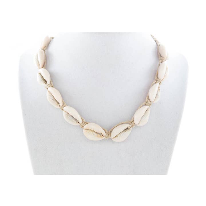 Natalia - Wholesale Choker/Collar - Cowrie Shell Necklace - Hemp Seashell Choker Hand Braided1