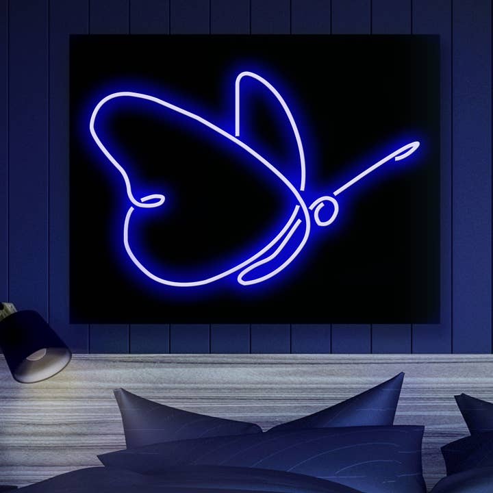 LED Neon Sign BUTTERFLY with remote control for wholesale by Mad About Neon