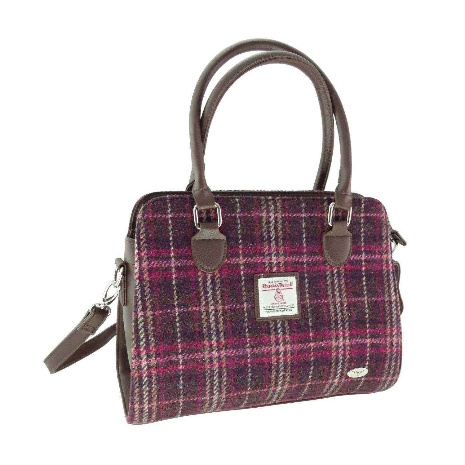 Glen Appin Of Scotland - Wholesale Tote Bag - Women's - LB1227 Harris Tweed 'Findhorn' Midi Tote Bag12