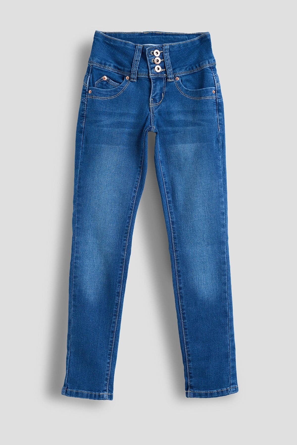 YMI - Venta al por mayor Vaqueros - Niños - Girls WannaBettaFit 3-Button Clean Hem Skinny -GP23775318