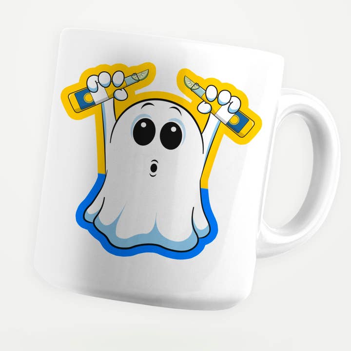 Beer Ghost 11oz koffiemok voor wholesale door Sticker Bull
