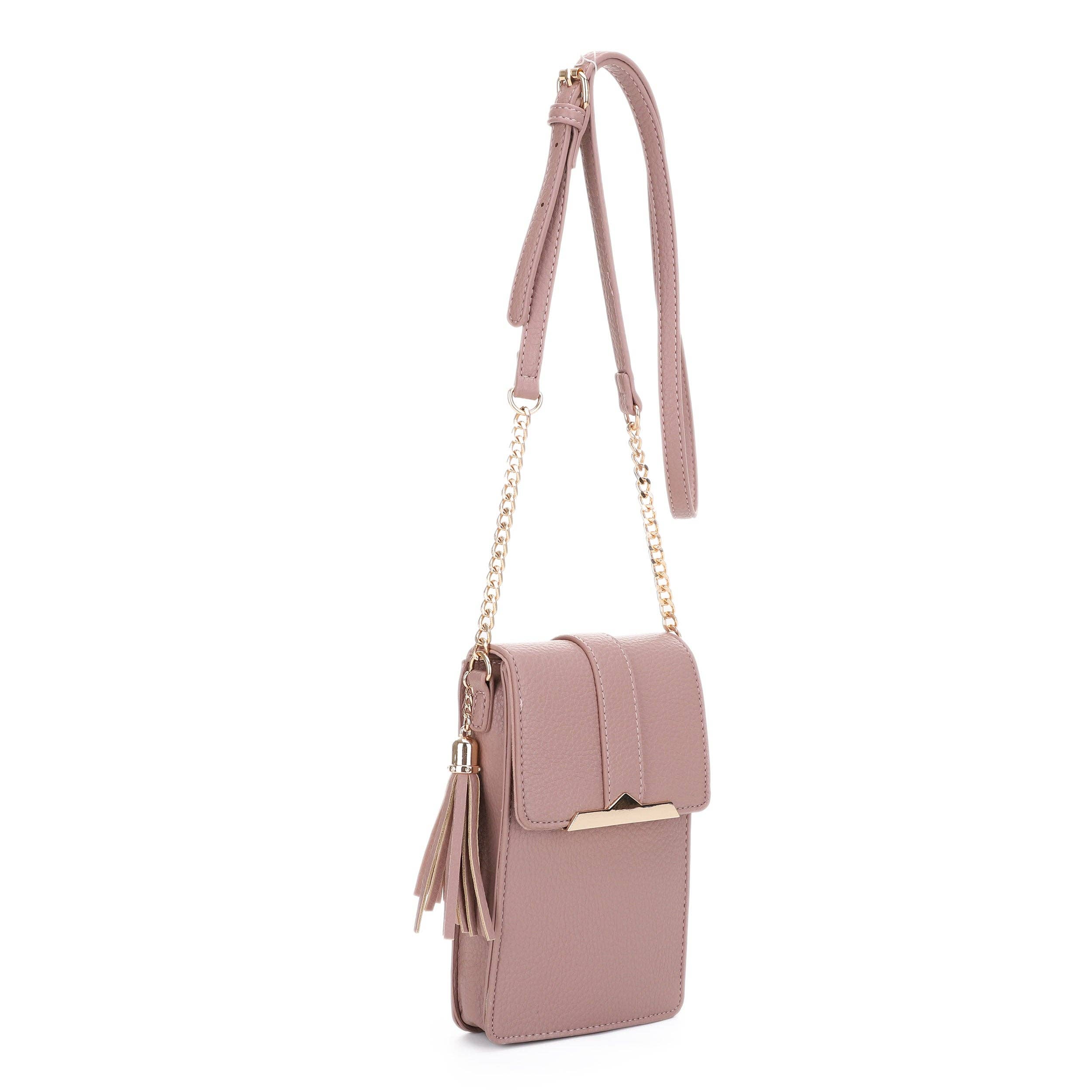 Isabelle Handbags - Vendita all'ingrosso Borsa a tracolla - Donna - FC20568 Borsa a Tracolla Porta Telefono con Ferramenta in Metallo Dorato4